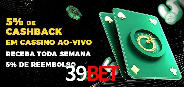Promoções do cassino ao Vivo 39BET